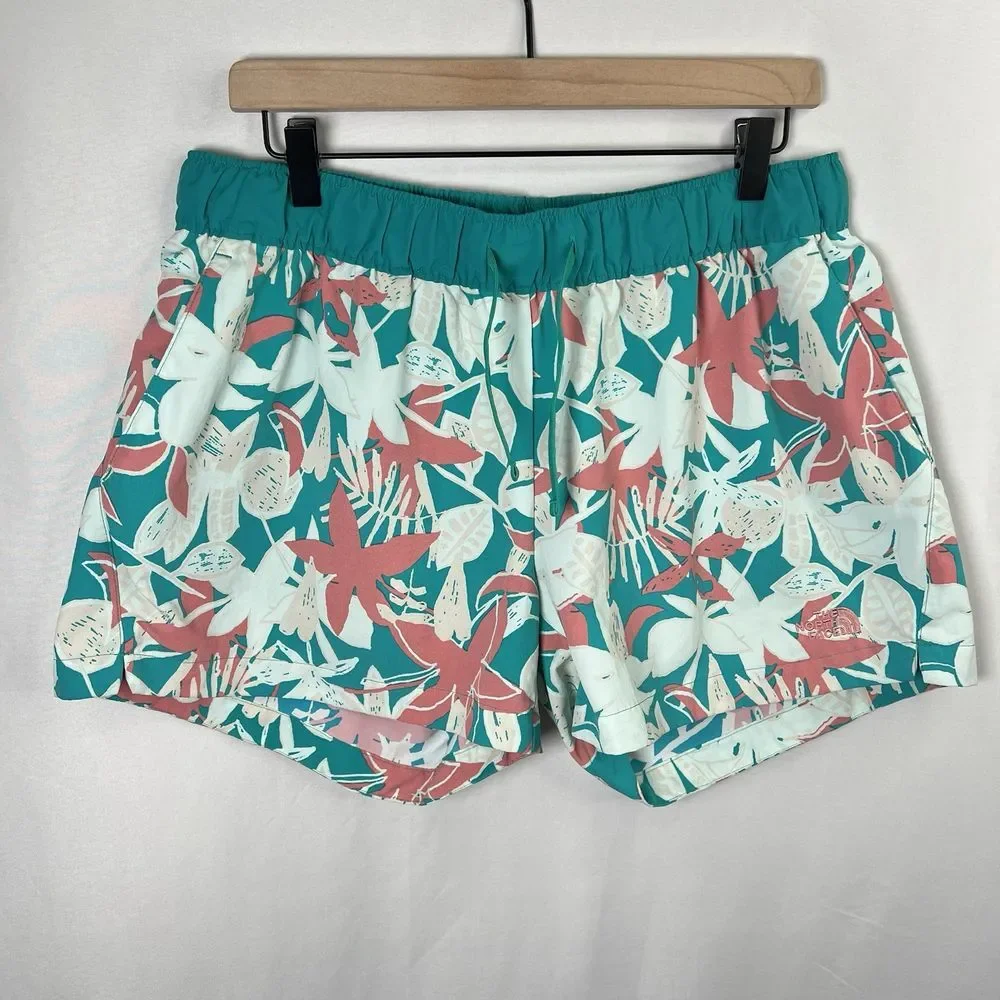 THE NORTH‎ FACE Women's Floral Print Flashdry Shorts Size LARGE